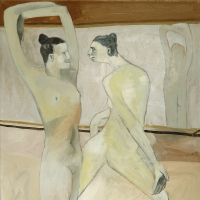 Ballet dancer 60/50 cm oil, sold