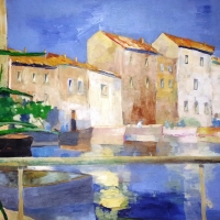 Saint Tropez, oil 100/70 cm