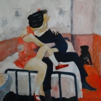 Pocałunek, olej 120/100 cm