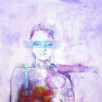 Sąsiadka. 140x 110 cm, olej na płótnie.