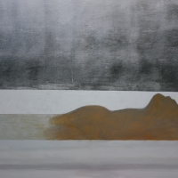 Kąpiel, 130/100 cm, olej,