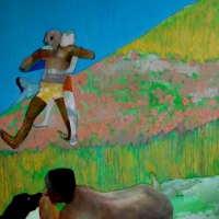 Dzien dobry Panie Gauguin, 130/100 cm,olej