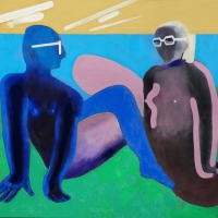 Randka, 100 x 130 cm, olej