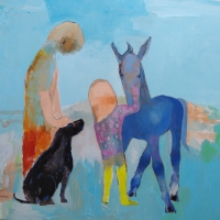 Źrebak, 100 x 130 cm, olej na plótnie.