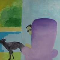 Niewidoczne, 60 x 80 cm, olej