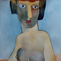Jej portret, 50 x 35 cm, papier