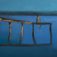 Pomost, 100 x 130 cm, olej