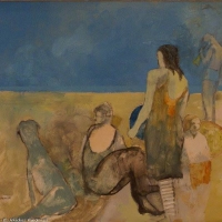 Cyrkowcy, 80/60 cm , olej