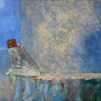 Oczekiwanie, 60/50 cm ,olej