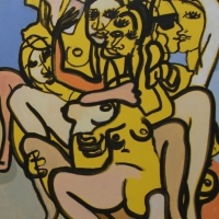 Selfie, 130 x 100 cm, olej na płótnie.